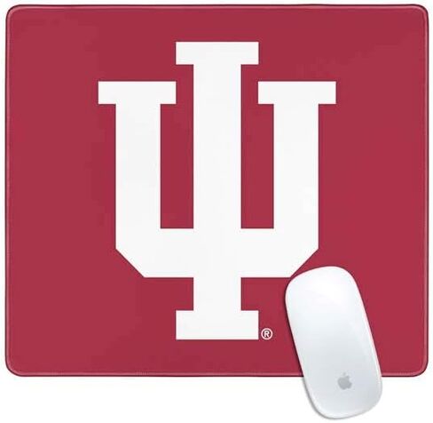 Skinit Small Gaming Mouse Pad - Officially Licensed IU Hoosiers Design with Stitched Edges, Waterproof, Non-Slip Rubber Base, Desk Mat for Keyboard & Mouse, 12.6" x 11" inches in Saudi Arabia