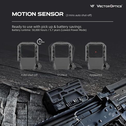 Vector Optics 1x31x26 Extra Large Enclosed Red Dot Sight w/Shroud Protection, Reflex Illuminated 3MOA Red Dot, Quick Detach Mount，Motion Awake, Designed for AR AR15 M4 MSR Platform in Kuwait