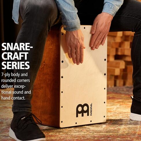Snarecraft Cajon Box Drum with Internal Snares and Bass Tone for Acoustic Music — MADE IN EUROPE — Play with Your Hands, Baltic Birch, 2-YEAR WARRANTY in Saudi Arabia