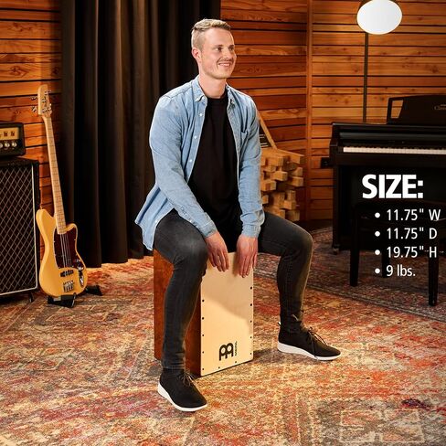 Snarecraft Cajon Box Drum with Internal Snares and Bass Tone for Acoustic Music — MADE IN EUROPE — Play with Your Hands, Baltic Birch, 2-YEAR WARRANTY in Saudi Arabia