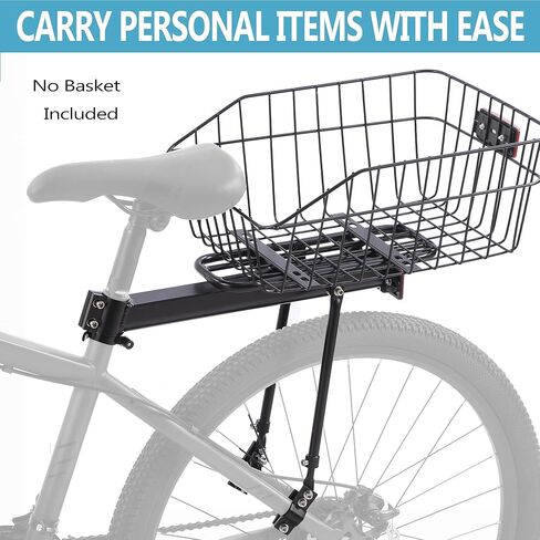 رف الدراجة الخلفي ، رف شحن الدراجات ، سبيكة الألومنيوم ، عاكس كبير الحجم ، تشاك متكامل ممتلئ ، عالمي in Kuwait