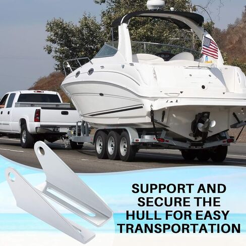 Frienda 2 Pcs Keel Roller Bracket Galvanized Boat Trailer Roller Holder Keel Holder Split Brackets Accessories for Boat Easy Water Launch in Kuwait