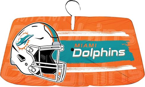 NFL Fanmats Miami Dolphins Folding Umbrella Auto Sun Shade in Saudi Arabia