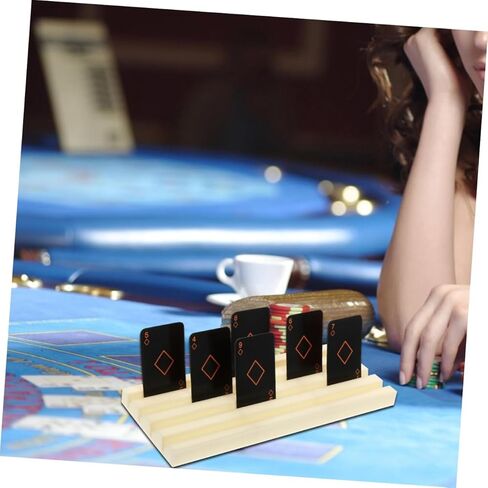 Toyvian 2pcs Portable Card Holder Stand Hands Design for Poker and Dominoes Fit for Game Durable Construction Modern Aesthetic for Family Gatherings in Saudi Arabia