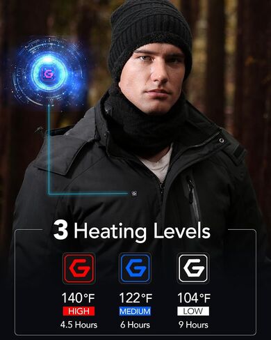 Graphene Heated Jacket for Men with Rechargeable Battery Pack Included in Saudi Arabia