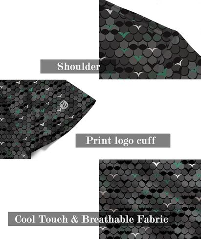 ZITY Men's Golf Shirts Short Sleeve Moisture Wicking Performance Print Patterns Casual Collared Golf Polo Shirt for Men in Saudi Arabia