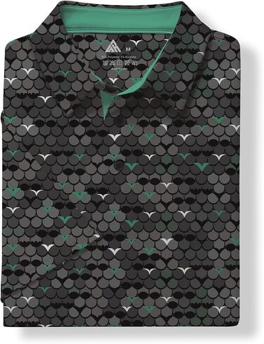ZITY Men's Golf Shirts Short Sleeve Moisture Wicking Performance Print Patterns Casual Collared Golf Polo Shirt for Men in Saudi Arabia