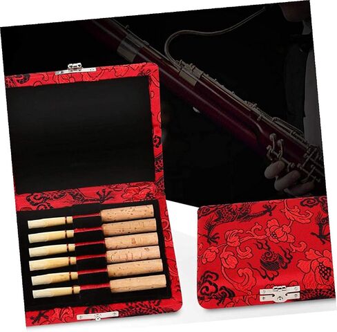 Red Silk Oboe Reed Storage Box Solid Reed Carrying Case for Beginners and Professionals From Damage and Loss in Saudi Arabia