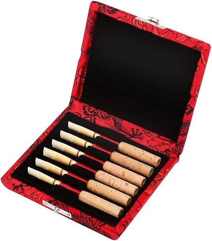 Red Silk Oboe Reed Storage Box Solid Reed Carrying Case for Beginners and Professionals From Damage and Loss in Saudi Arabia