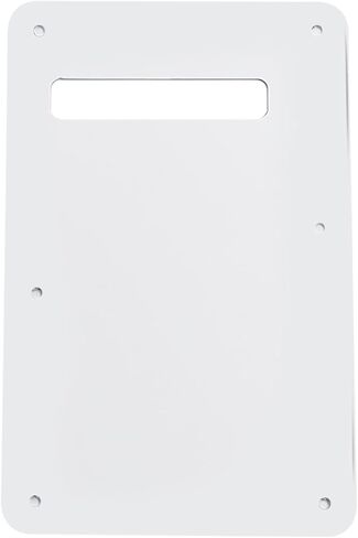 6 Holes Guitar Back Plate Cavity Cover Pickguard for Fender Standard Stratocaster Strat ST Modern Style Electric Guitar,White 3ply in Saudi Arabia