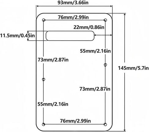 6 Holes Guitar Back Plate Cavity Cover Pickguard for Fender Standard Stratocaster Strat ST Modern Style Electric Guitar,White 3ply in Saudi Arabia