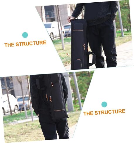 Toyvian Waterproof Oxford Cloth Trombone Bag Adjustable Shoulder Backpack Musical Instrument Storage Holder for Tenor and Alto Trombone in Saudi Arabia