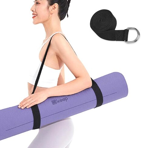 Yoga Mat Sling yoga straps for stretching Carrying Strap for Yoga Mat with Metal D-Rings for Secure Fit (No Mat Included) in Saudi Arabia