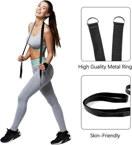 Yoga Mat Sling yoga straps for stretching Carrying Strap for Yoga Mat with Metal D-Rings for Secure Fit (No Mat Included) in Saudi Arabia