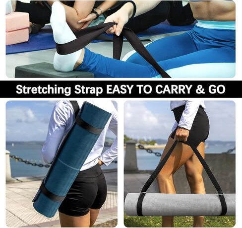 Yoga Mat Sling yoga straps for stretching Carrying Strap for Yoga Mat with Metal D-Rings for Secure Fit (No Mat Included) in Saudi Arabia