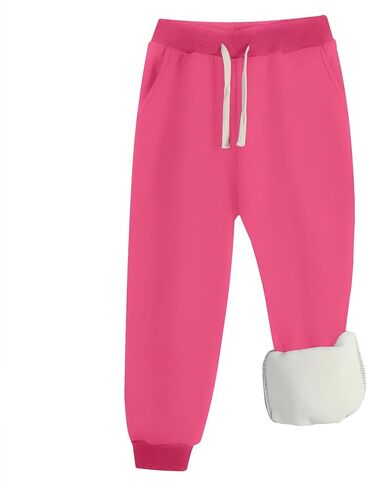 سروال رياضي للأطفال الصغار من الصوف سروال رياضي بحزام خصر مطاطي للأولاد والبنات (2-14 سنة) in Kuwait