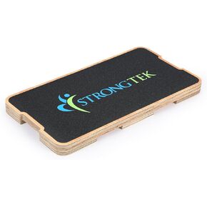 StrongTek Resistance Band Training Platform, Heavy-Duty Bamboo/Wood Board for Safe & Stable Resistance Workouts, Non-Slip, 1000 lbs Capacity for Arms, Shoulders, Core, Back & Legs in Kuwait