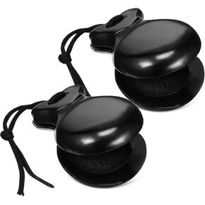 Wood Castanets Black Spanish Percussion Instrument for Adults Boys and Girls Music Education Hispanic Instruments in Saudi Arabia