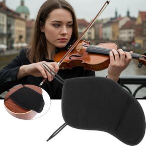Violin Chin Rest Violin Shoulder Rest for 4/4-4/3, Soft Cotton Sponge Chin Pad Sponge 4/3 4/4 Shoulder Pad Cover Protector Accessories in Kuwait
