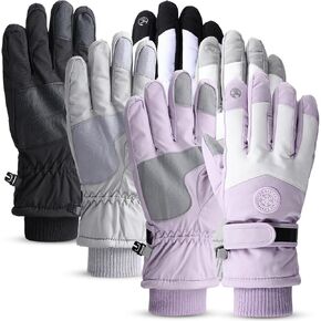 Winter Ski Snow Gloves for Women Men Touchscreen Fingers Waterproof Thermal Warm Snowboard Gloves for Daily in Kuwait