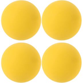 BESTonZON 4Pcs High Elastic Training Balls Rubber Bounce Squash Hollow Core Mini Size 2 17 Inch Yellow Sports Reaction Balls for Skill and Speed Practice in Saudi Arabia