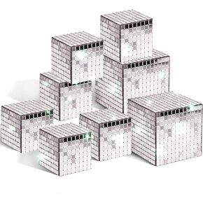 8 قطع مرآة ديسكو عاكسة مكعب ديكورات مسرح الحفلات روز جولد فسيفساء تعكس الدعائم الخفيفة 60 ثانية 70 ثانية الحلي الزفاف عيد الميلاد عطلة مكتب المنزل الملحقات in Kuwait