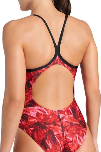 Arena Women's Performance Crackle Team Print Lightdrop Back Ladies Bathing Swimsuit in Saudi Arabia