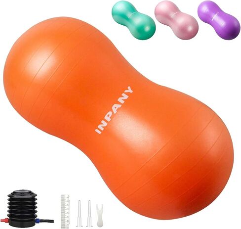 INPANY Peanut Ball - Anti Burst Exercise Ball for Labor Birthing, Physical Therapy for Kids, Core Strength, Flexible Seating, Home & Gym Fintness, Sensory Chair Wiggle Seat for Boys and Girls in Saudi Arabia