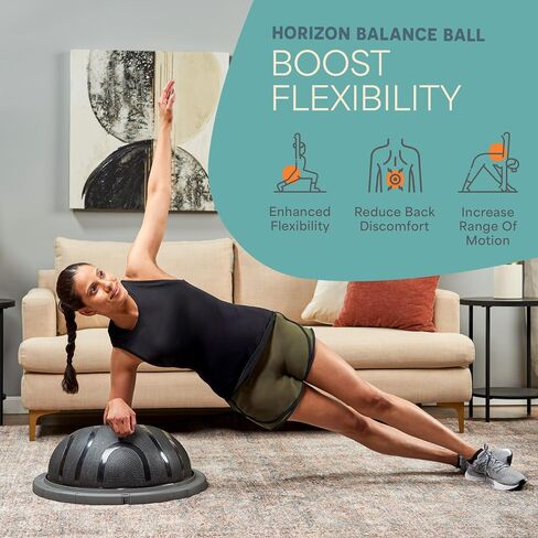 Lifepro Half Balance Ball Trainer - Stability Ball for Exercise, Full-Body Workouts, Home Gym, and Physical Therapy - Non-Slip Equipment for Balance Training in Kuwait