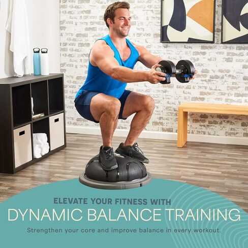 Lifepro Half Balance Ball Trainer - Stability Ball for Exercise, Full-Body Workouts, Home Gym, and Physical Therapy - Non-Slip Equipment for Balance Training in Kuwait