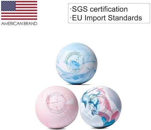 2PCS Massage Lacrosse Balls for Myofascial Release, SGS Certification, Massage Deep Tissue for Foot Back Shoulder Feet, Trigger Point Therapy, Relieving Muscle Pain (2 Pieces) in Saudi Arabia