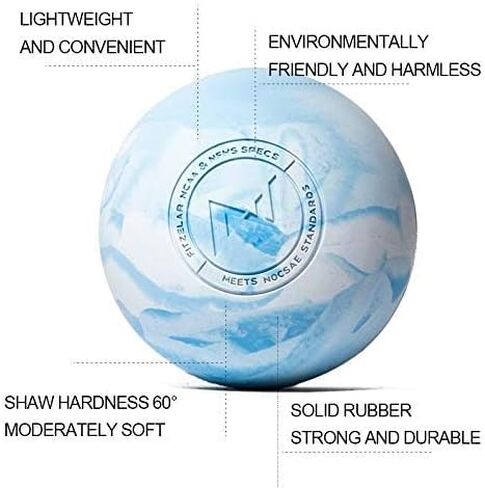 2PCS Massage Lacrosse Balls for Myofascial Release, SGS Certification, Massage Deep Tissue for Foot Back Shoulder Feet, Trigger Point Therapy, Relieving Muscle Pain (2 Pieces) in Saudi Arabia