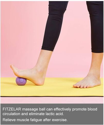 2PCS Massage Lacrosse Balls for Myofascial Release, SGS Certification, Massage Deep Tissue for Foot Back Shoulder Feet, Trigger Point Therapy, Relieving Muscle Pain (2 Pieces) in Saudi Arabia