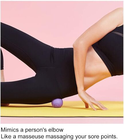 2PCS Massage Lacrosse Balls for Myofascial Release, SGS Certification, Massage Deep Tissue for Foot Back Shoulder Feet, Trigger Point Therapy, Relieving Muscle Pain (2 Pieces) in Saudi Arabia