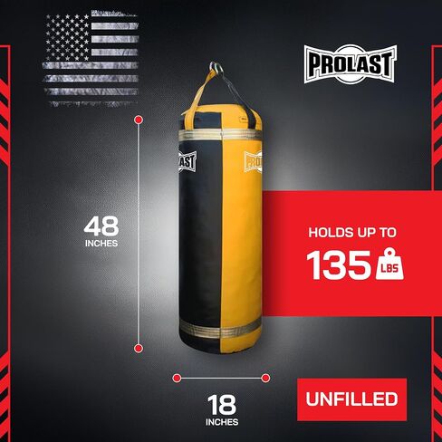 PROLAST 4Ft XL 135Lb حقيبة ركل ثقيلة للبالغين، الملاكمة، الفنون القتالية المختلطة، الفنون القتالية، الملاكمة التايلاندية، معدات تدريب القوة، شعار وحيد القرن in Kuwait