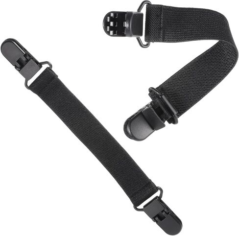 4 Pcs Adjustable Boot Straps for Cowboy Boots Elastic Boot Straps Clamp for Women and Men Bike Pant Leg Strap Clips Riding Motorcycle Mitten Stirrup Leg Strap Pants in Saudi Arabia