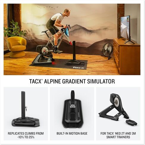 Garmin TacX® Alpine, Gradient Simulator for Indoor Training, Works with TacX NEO 3M and 2T Smart Trainers, Automatically Responds to Virtual Grade Changes in Saudi Arabia