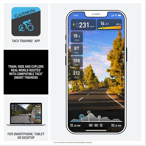 Garmin TacX® Alpine, Gradient Simulator for Indoor Training, Works with TacX NEO 3M and 2T Smart Trainers, Automatically Responds to Virtual Grade Changes in Saudi Arabia