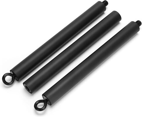 3-Piece Pilates Stick with Adjustable Resistance, Portable Multi-Function Bar for Yoga, Includes Foam, Carbon Steel, Ideal for Pull-Down Workouts in Kuwait