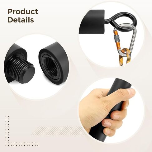 3-Piece Pilates Stick with Adjustable Resistance, Portable Multi-Function Bar for Yoga, Includes Foam, Carbon Steel, Ideal for Pull-Down Workouts in Kuwait