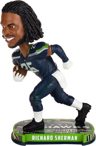 FOCO Forever Collectibles Richard Sherman Seattle Seahawks Headline Special Edition Bobblehead NFL in Saudi Arabia