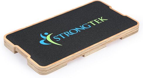 StrongTek Resistance Band Training Platform, Heavy-Duty Bamboo/Wood Board for Safe & Stable Resistance Workouts, Non-Slip, 1000 lbs Capacity for Arms, Shoulders, Core, Back & Legs in Saudi Arabia