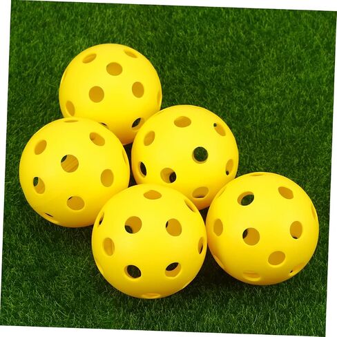 30pcs Indoor Golf Practice Balls Hallow Training Balls for Skill Levels Pe Material Yellow Orange in Saudi Arabia