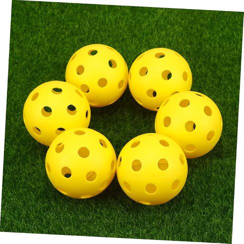 30pcs Indoor Golf Practice Balls Hallow Training Balls for Skill Levels Pe Material Yellow Orange in Saudi Arabia