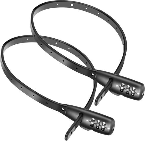 2PACK Zip Tie Lock 3-Digit Combo Cable Lock – Adjustable & Lightweight for Bikes, Helmets, Cabinets, Fridges, Luggage, Strollers, Café Stops – Child-Proof Portable & Small(2 Pack) in Kuwait