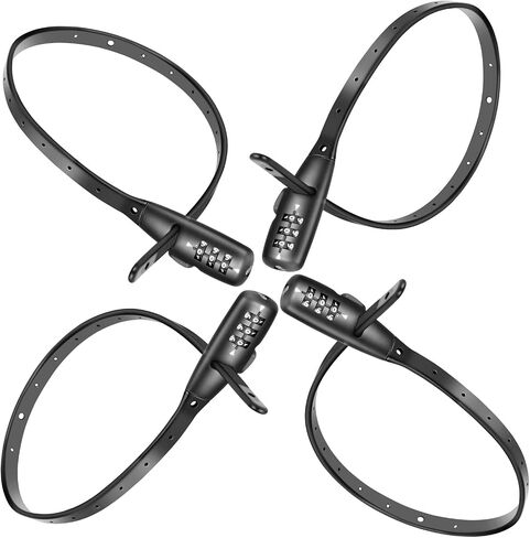2PACK Zip Tie Lock 3-Digit Combo Cable Lock – Adjustable & Lightweight for Bikes, Helmets, Cabinets, Fridges, Luggage, Strollers, Café Stops – Child-Proof Portable & Small(2 Pack) in Saudi Arabia