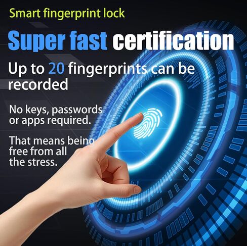 OFASONO　Fingerprint Bicycle Lock with Key Lightweight Anti-Theft and Weather Resistant Digital Electronic biometric Intelligent Cable Lock 4.92 Feet Cablelock Electric Scooter Lock Safety Helmet in Saudi Arabia