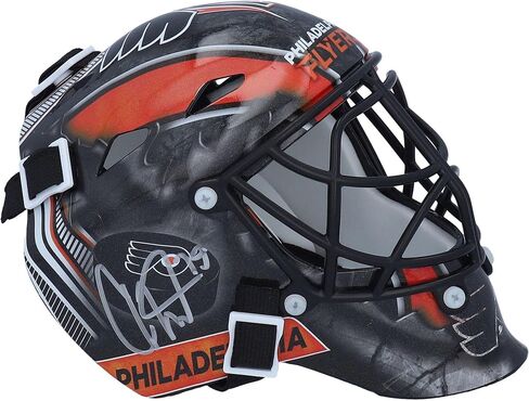Carter Hart Philadelphia Flyers Autographed Mini Goalie Mask - Autographed NHL Helmets and Masks in Saudi Arabia