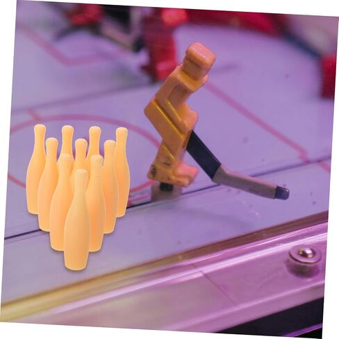 POPETPOP 10 قطع من لعبة البولينج المحمولة على الطاولة للبالغين في الأماكن المغلقة بتصميم مدمج وحرفية ممتعة in Saudi Arabia