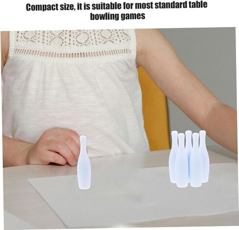 30Pcs Mini Bowling Portable Tiny Bowling Pins for Tabletop Games Fun Accessories for Bowlers for Family Gatherings and Unique in Saudi Arabia